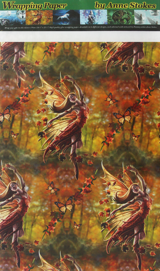 Autumn Fairy Wrapping Paper x 6 (WP1)