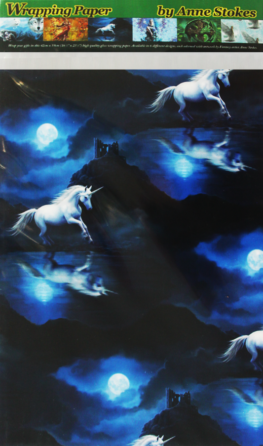 Moonlight Unicorn Wrapping Paper x 6 (WP2)